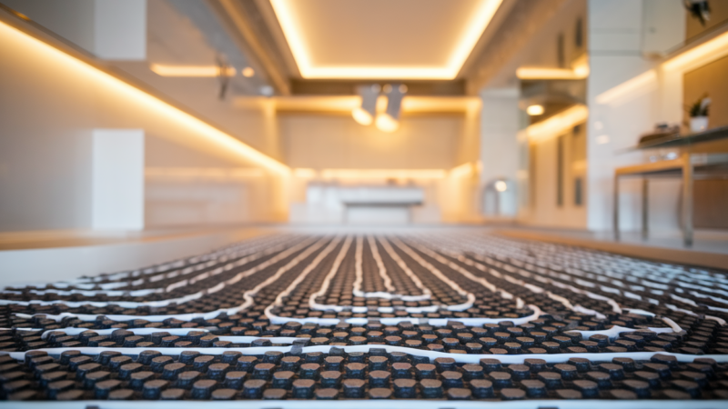 Plancher Chauffant Hydraulique Mince pour Rénovation Facile