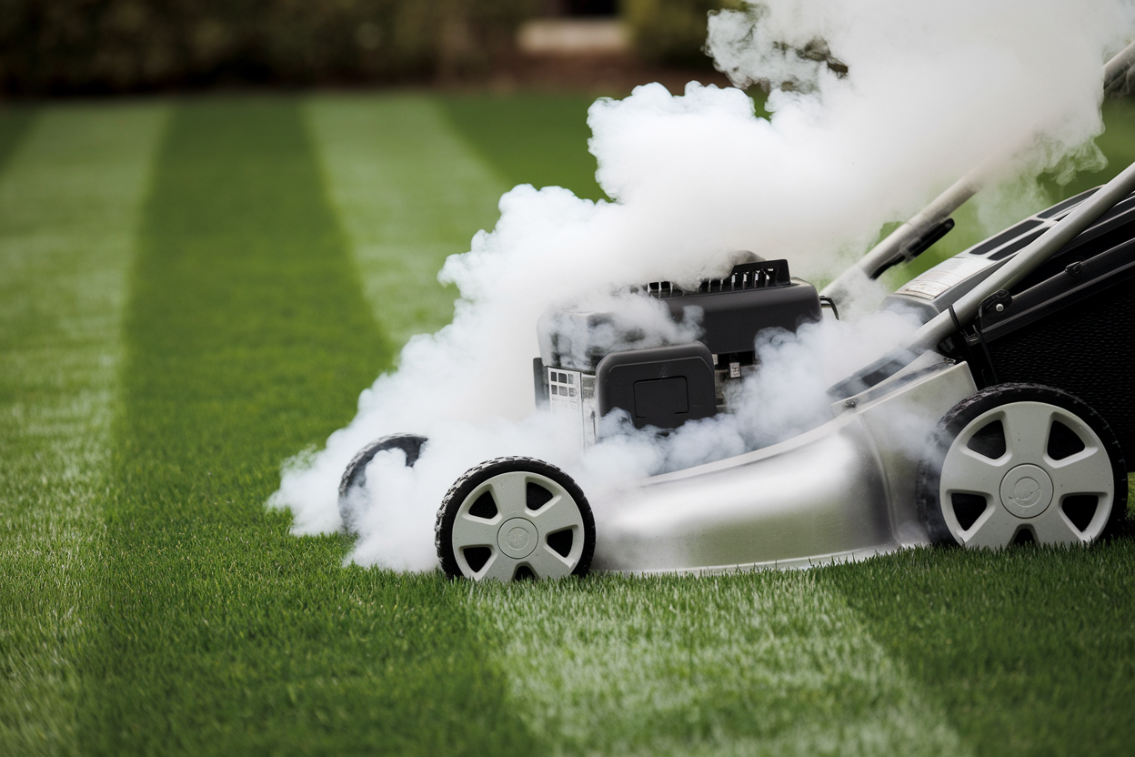 Tondeuse qui Fume Blanc : Causes et Solutions