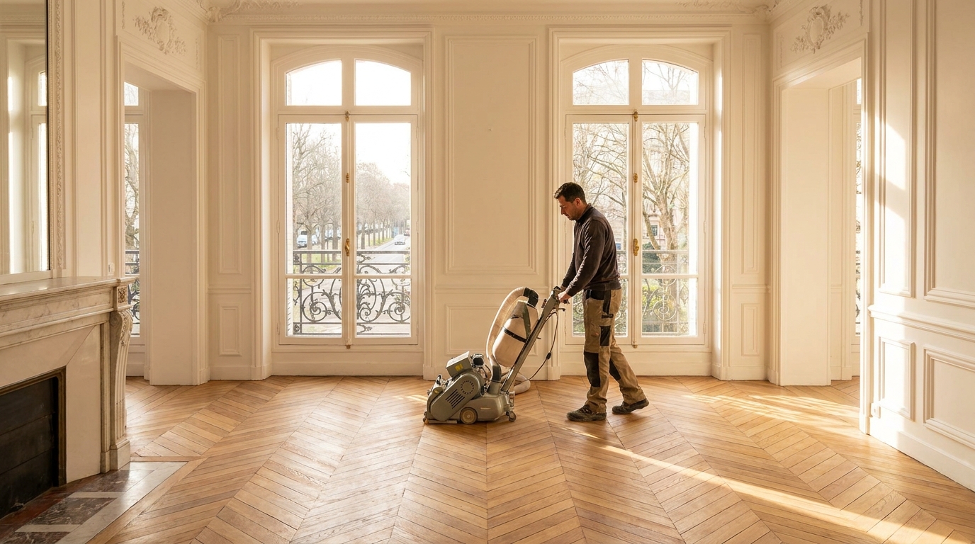 Ponçage de parquet à Paris : comment se formule une prestation ?