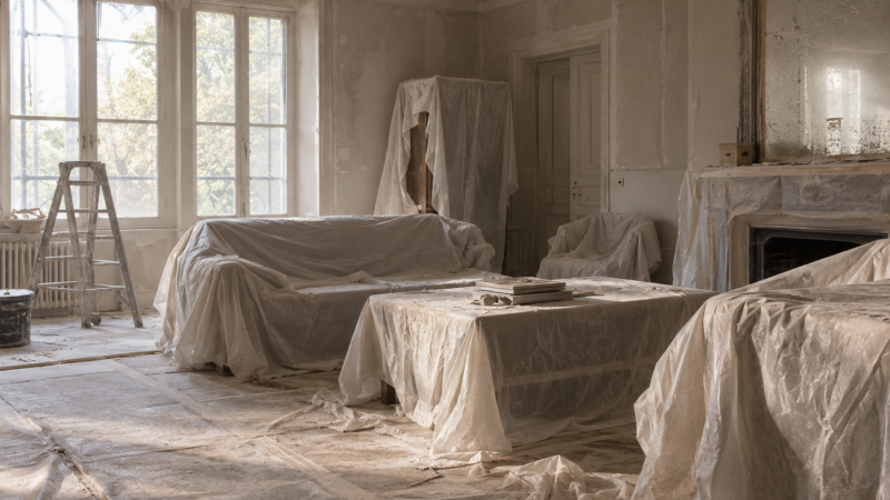 Rénover avec ses meubles sur place : fausse bonne idée